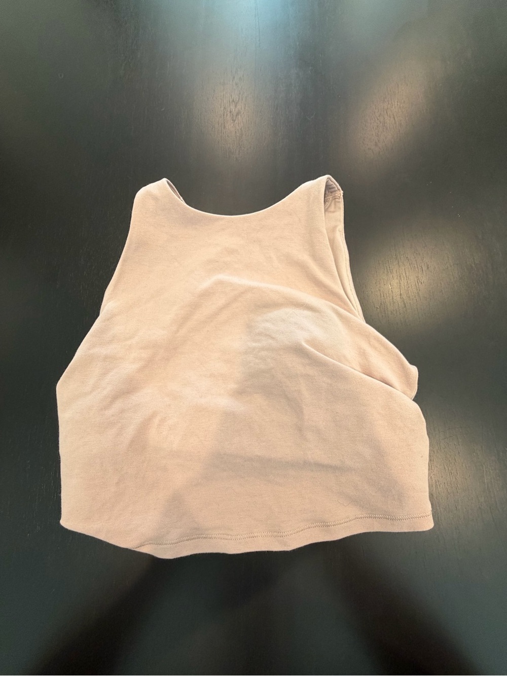 Old Navy Ribbed High-Neck Crop Tank Top - Light Taupe